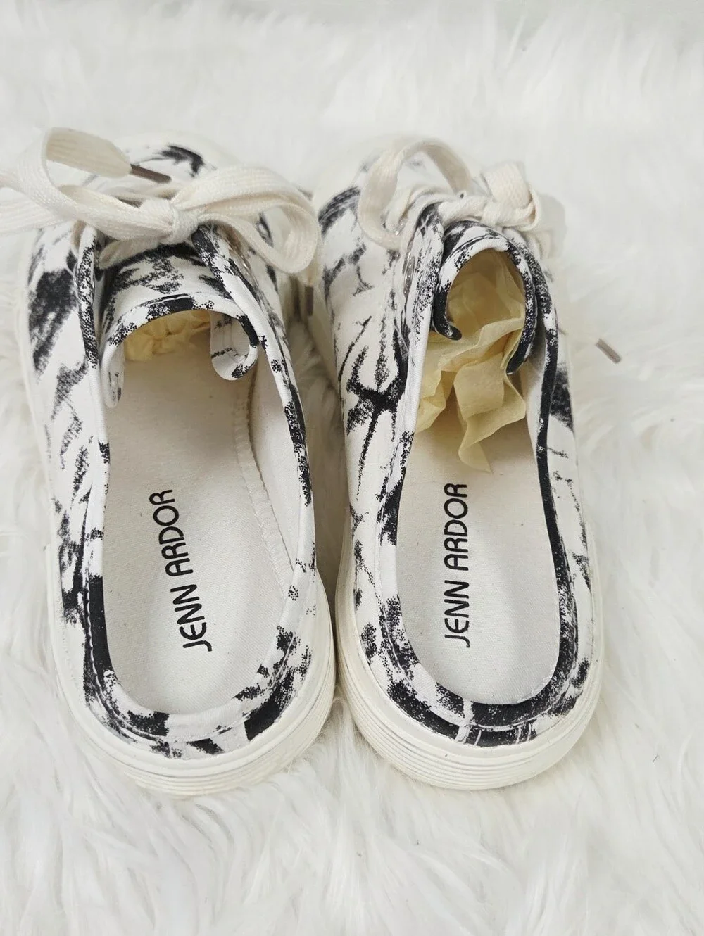 Jenn Ardor Black Tie Dye Backlass Slip On Mule Sneakers 9